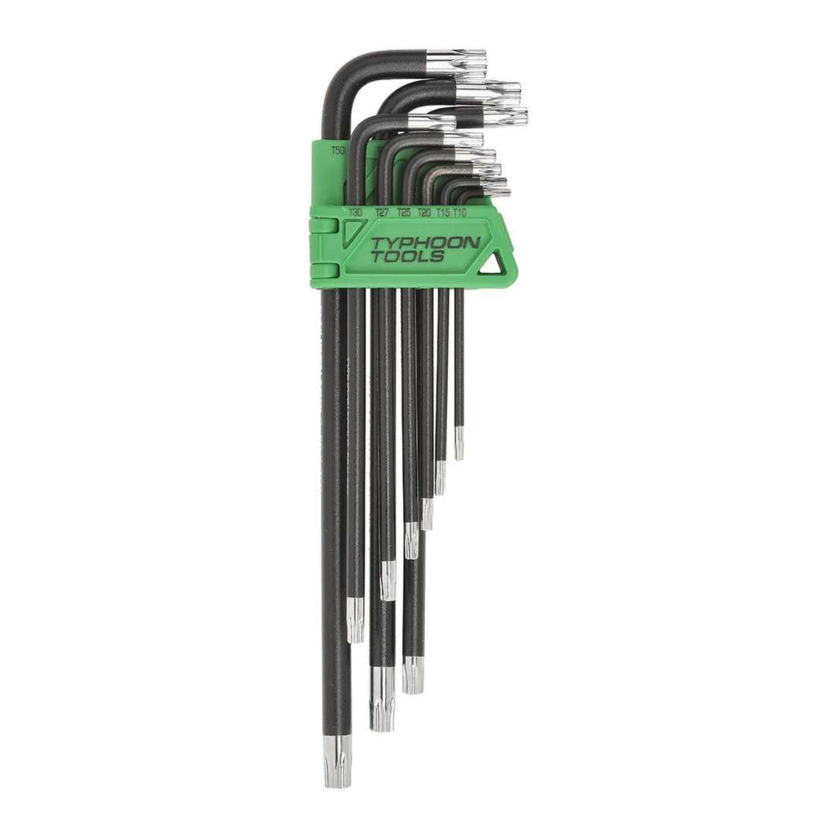 Typhoon Tools Torx Key Swing Set T10 - T50, 9 Pieces