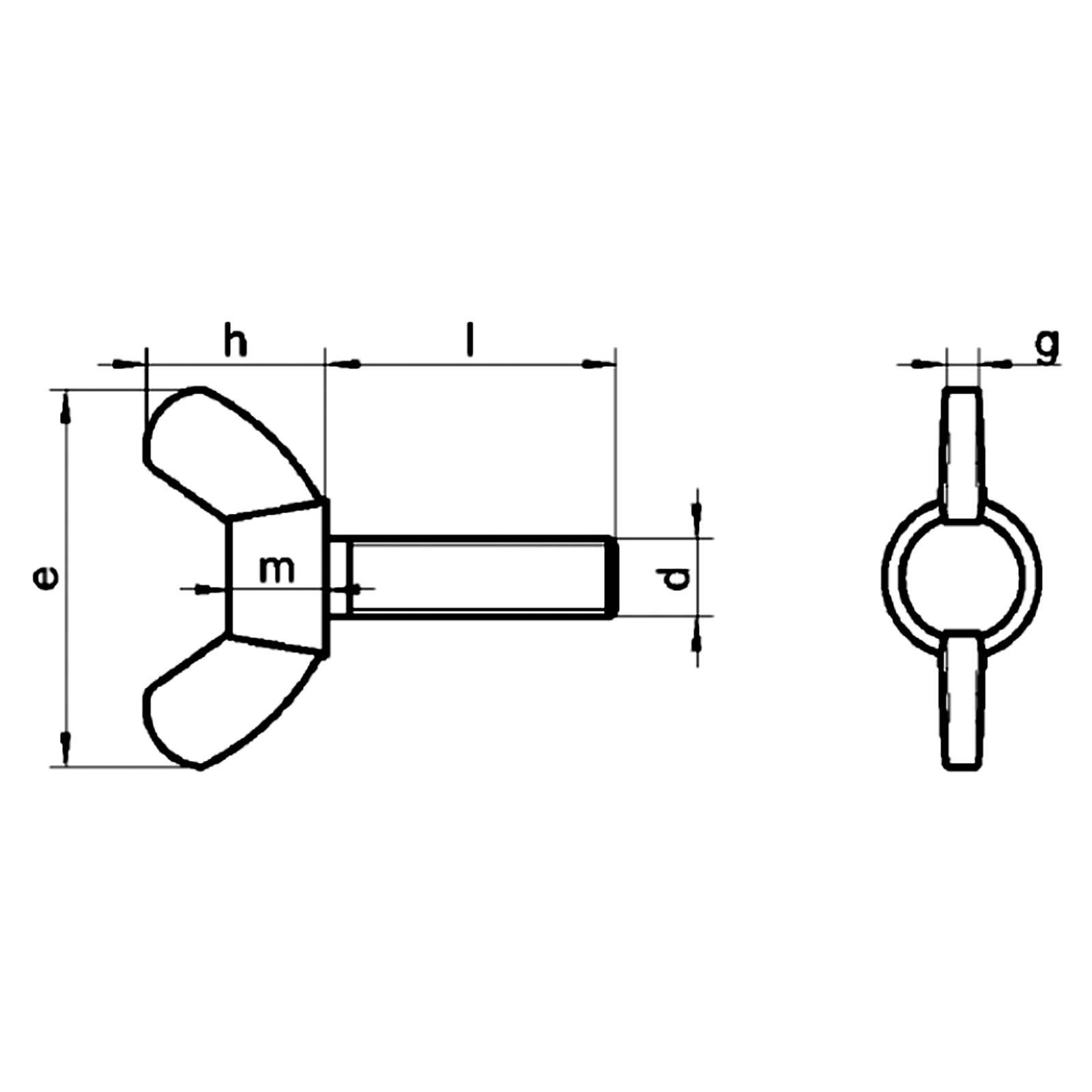 Wing Screw A4 (316)