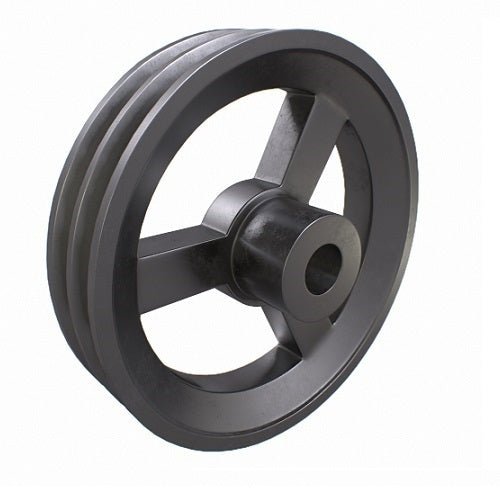 A Section Pilot Bore V Pulley Aluminium (1 to 2 Grooves) - AIMS Industrial Supplies