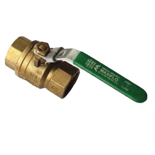 AAP 1-1/2" Dr Brass Ball Valve Lockable SS Lever AGA Watermark VBBD40L