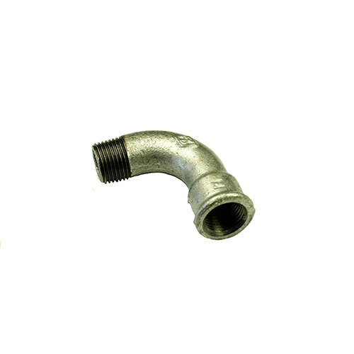 AAP 1" (25mm) 90° M/F Bend Galvanised Malleable LBDMF25