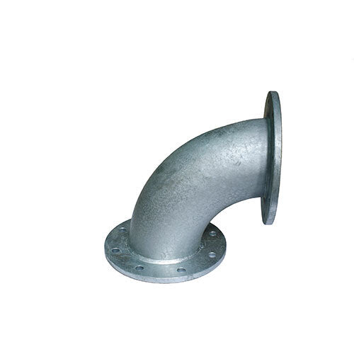 AAP 10" Fixed Flanged 90° Elbow Type-D (STD) Galvanised IEF90-250H