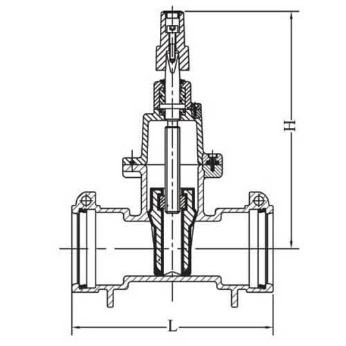 AAP 150mm, 6" Resilient Gate Valve ACC Socket End Table-C VRSACC150C/S - AIMS Industrial Supplies