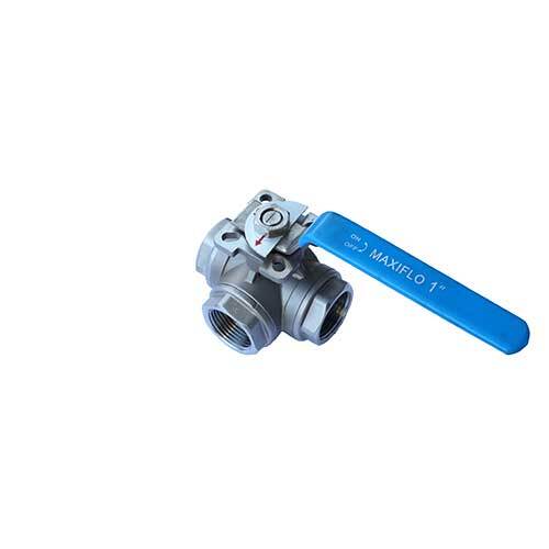 AAP 15mm, 1/2" Stainless Steel Ball Valve 3-Way L-Port SS3WAY15L