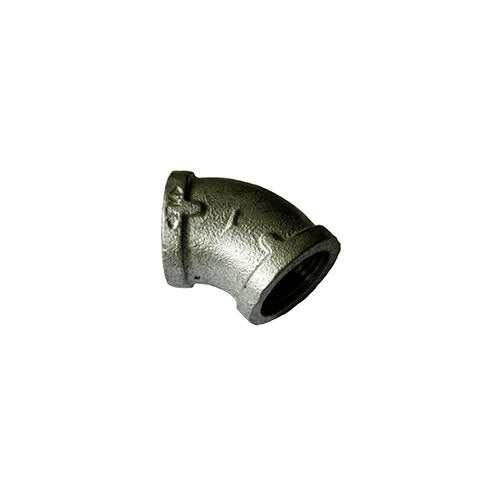 AAP 2" (50mm) 45° Elbow F/F Galvanised Malleable Iron LEF50