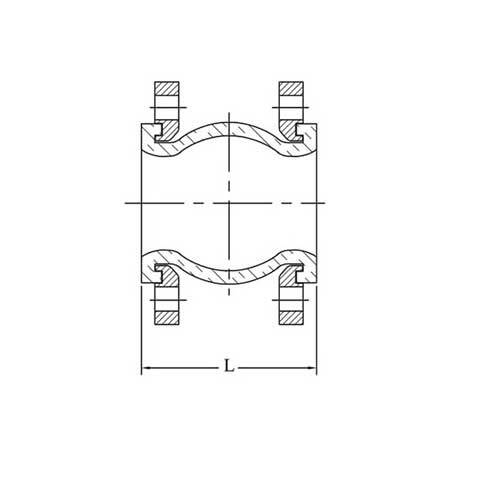 AAP 250mm, 10" EPDM Rubber Bellow Flexible Joint Table-D RB250D - AIMS Industrial Supplies