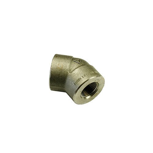 AAP 45deg Threaded Elbow F/F - BSPT Black - AIMS Industrial Supplies