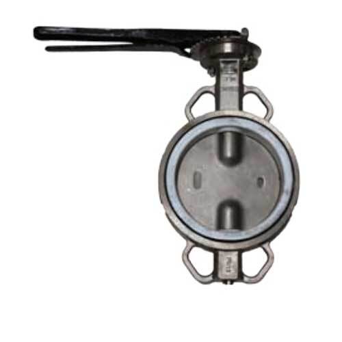 AAP 5" PTFE Stainless Steel Wafer Butterfly Valve w/ SS Disc VWSS95