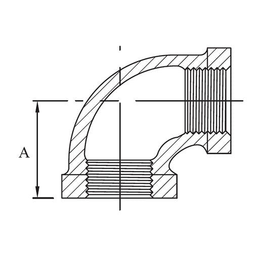 AAP 90° Elbow F/F - BSP 316 Stainless Steel - AIMS Industrial Supplies