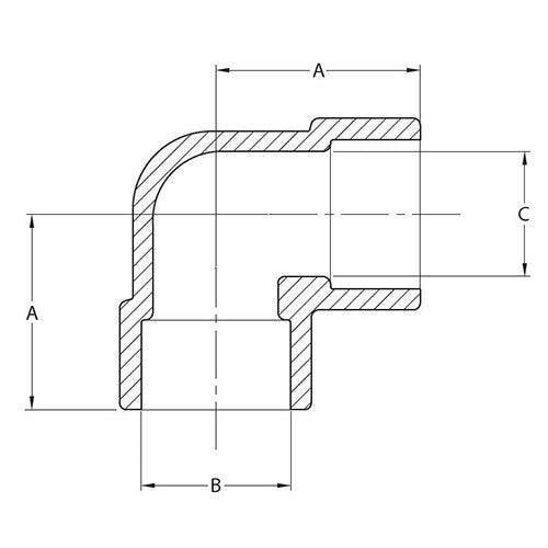 AAP 90deg Elbow Socket Weld - Stainless 316 - AIMS Industrial Supplies