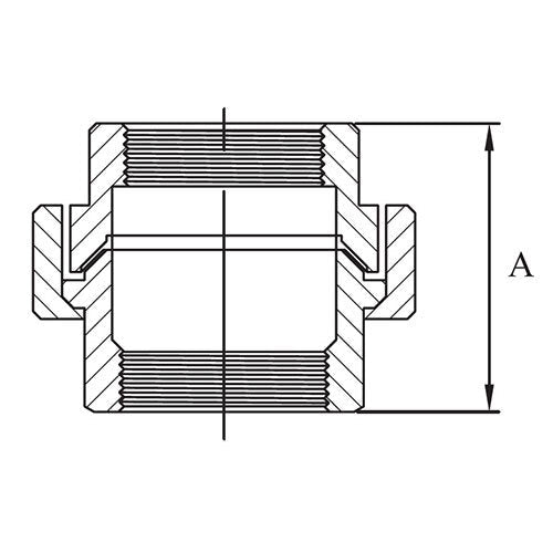 AAP 90deg F/F Union Galvanised Malleable - AIMS Industrial Supplies