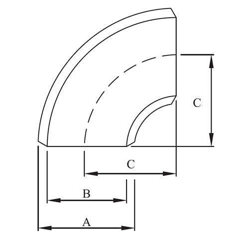 AAP 90deg Short Radius Elbow Buttweld Sgp JIS 2311 - AIMS Industrial Supplies