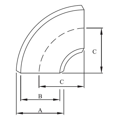 AAP 90deg Short Radius Elbow Buttweld X-Stg2
