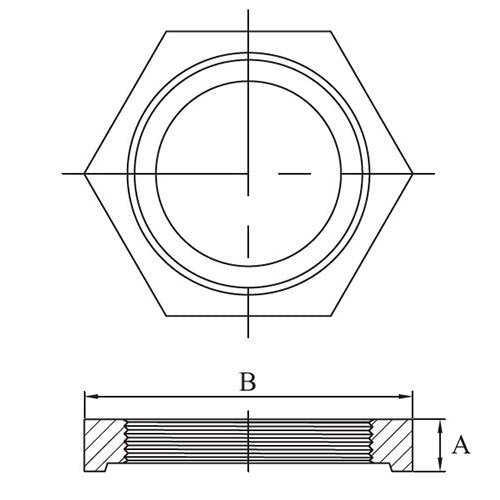 AAP Backnut Galvanised Malleable - AIMS Industrial Supplies
