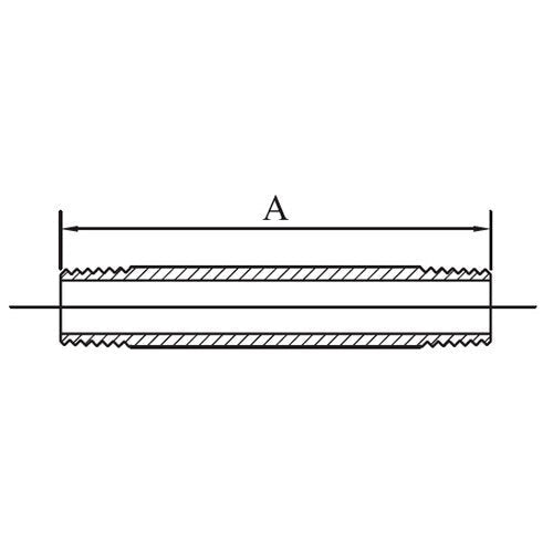 AAP Barrel Nipple - Stainless Steel 316 - AIMS Industrial Supplies