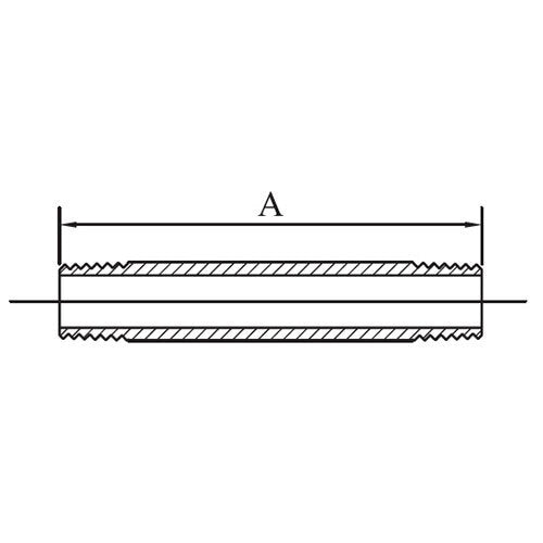 AAP Barrel Nipple - Stainless Steel 3162