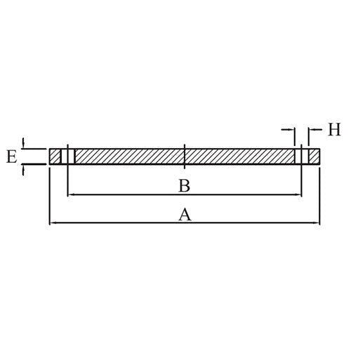 AAP Blind Steel Plate Flange Table - E - AIMS Industrial Supplies