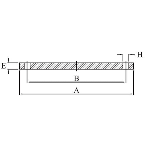 AAP Blind Steel Plate Flange Table - H - AIMS Industrial Supplies