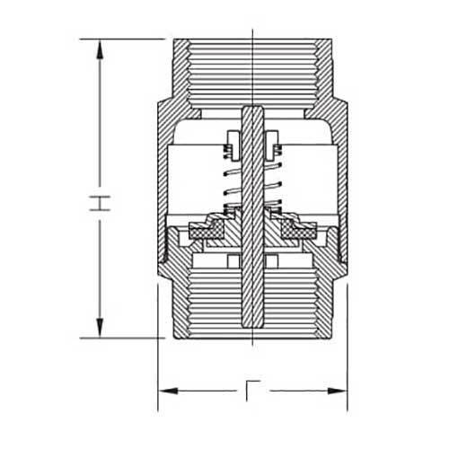 AAP Brass Check Valve E - Type - AIMS Industrial Supplies