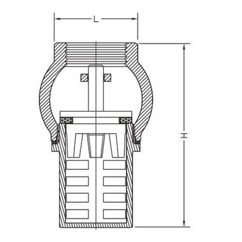 AAP Brass Foot Valve - AIMS Industrial Supplies