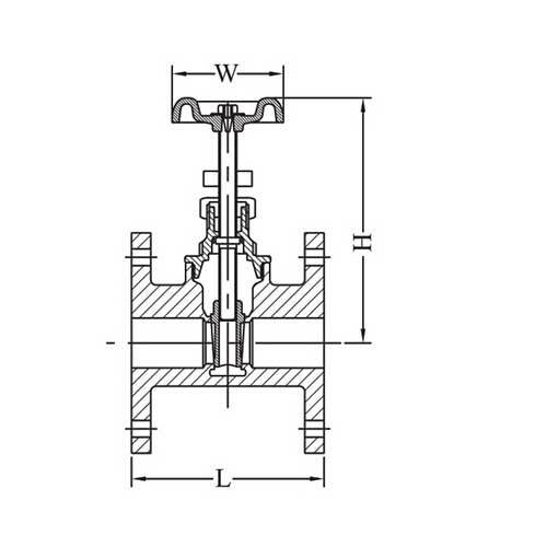 AAP Brass Gate Valve Flanged 2