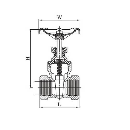 AAP Brass Gate Valve General Purpose - AIMS Industrial Supplies