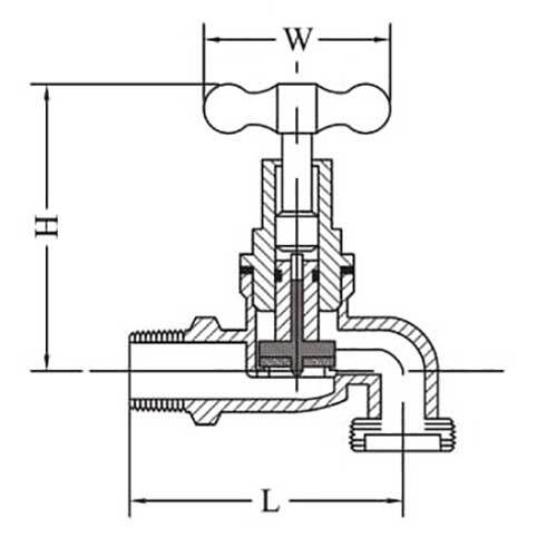 AAP Brass Hose Cock - AIMS Industrial Supplies