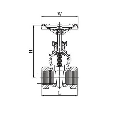 AAP Bronze Gate Valve Screwed - AIMS Industrial Supplies
