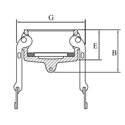 AAP Camlock Dust Cap Aluminium Type DC2