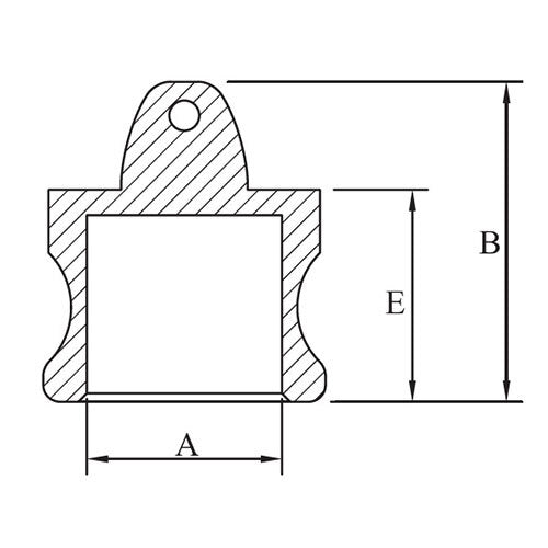 AAP Camlock Dust Plug Stainless Steel Type DP2