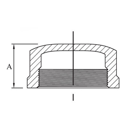 AAP Cap Galvanised Malleable - AIMS Industrial Supplies