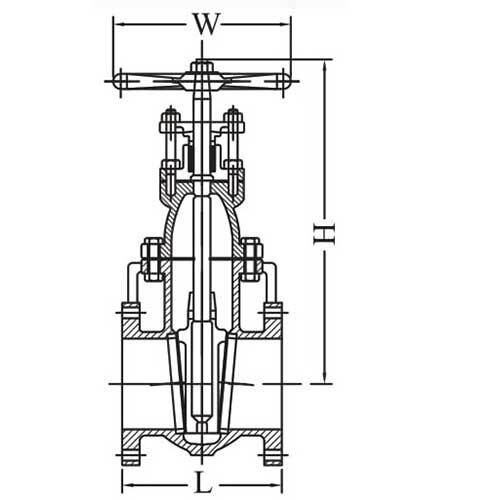 AAP Cast Iron Gate Valve Non - Rising Stem Table - D - AIMS Industrial Supplies