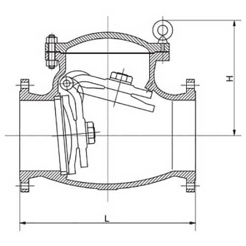 AAP Cast Steel Flanged Check Valve ANSI - 150 - AIMS Industrial Supplies