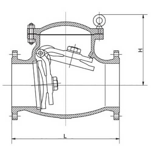 AAP Cast Steel Flanged Check Valve ANSI - 300 - AIMS Industrial Supplies