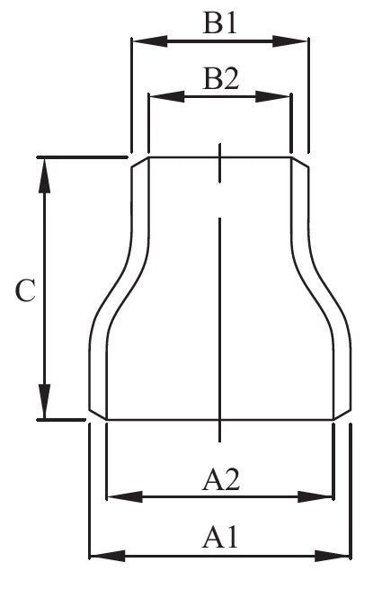 AAP Concentric Reducer Buttweld 316/316L SS Sch 402