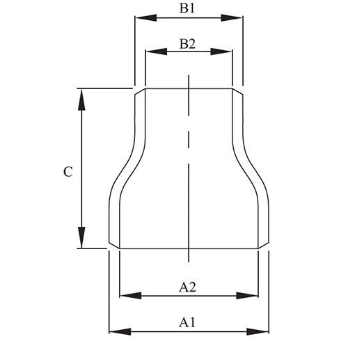 AAP Concentric Reducer Buttweld Std - AIMS Industrial Supplies