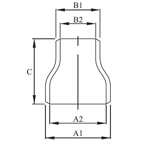 AAP Concentric Reducer Buttweld X - STG ASTM A234 - AIMS Industrial Supplies