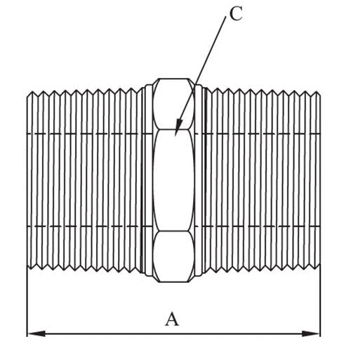 AAP Cross Over Nipple - AIMS Industrial Supplies