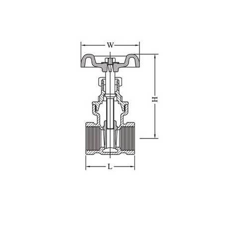 AAP DR Brass Gate Valve Watermark Approved - AIMS Industrial Supplies