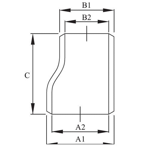 AAP Eccentric Reducer Buttweld Sgp - AIMS Industrial Supplies