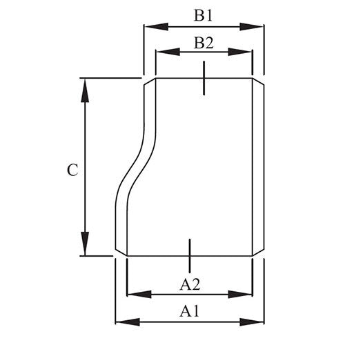 AAP Eccentric Reducer Buttweld Std - AIMS Industrial Supplies