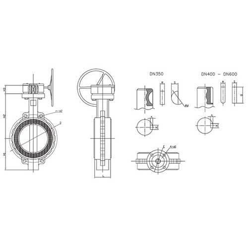 AAP EPDM Wafer Butterfly Valve w/ SS Disc a& G/O2
