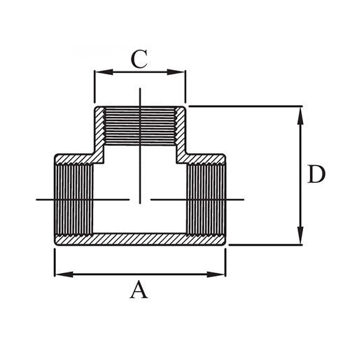 AAP Equal Tee Black Steel - AIMS Industrial Supplies