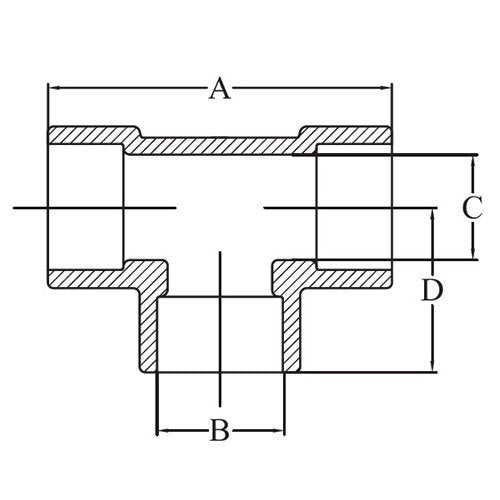 AAP Equal Tee Socket Weld - AIMS Industrial Supplies