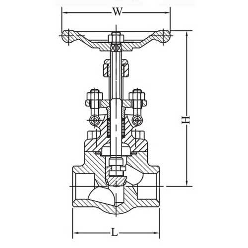AAP Forged Steel Globe Valves Socketweld Class 800 - AIMS Industrial Supplies