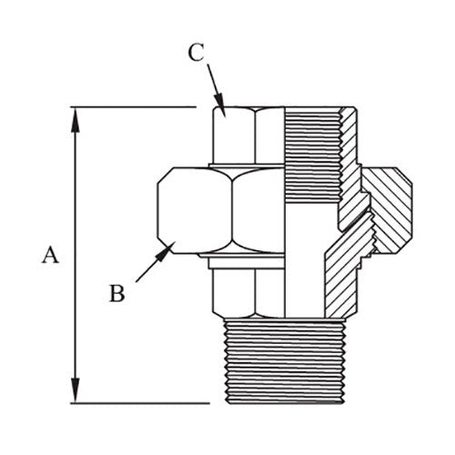 AAP Galvanised Union Steel M/F Steel/Bronze2