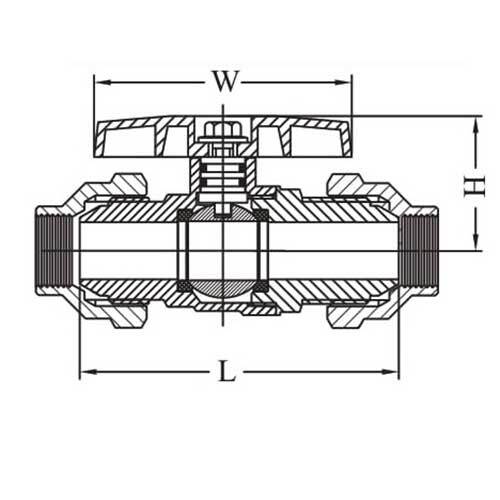 AAP Gas Brass Ball Valve Flared - AIMS Industrial Supplies