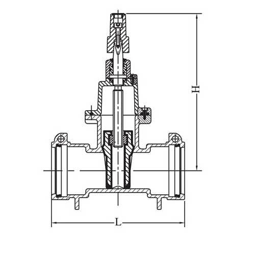 AAP Gate Valve Anti - Clockwise Socket End - AIMS Industrial Supplies