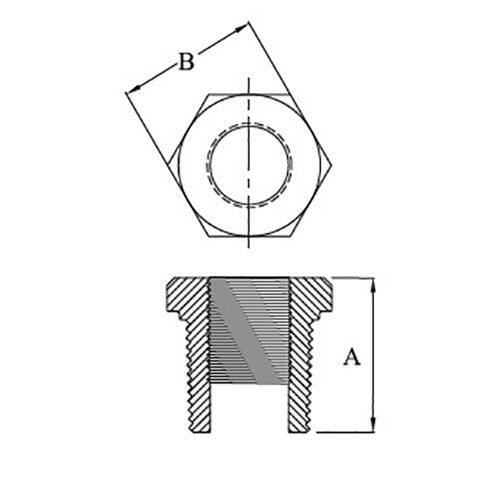 AAP Hexagon Bush Galvanised Steel 2
