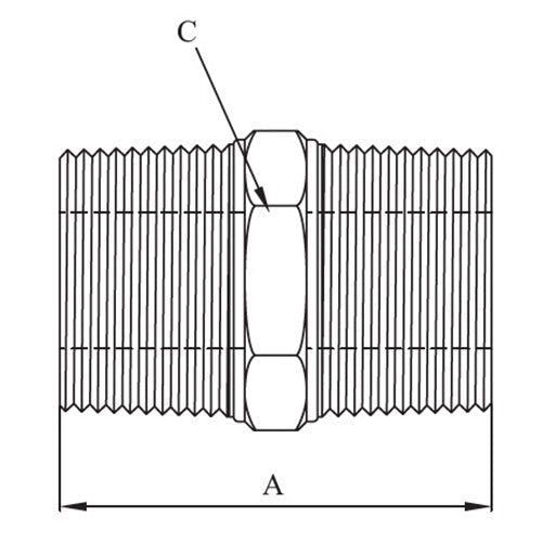 AAP Hexagon Nipple - AIMS Industrial Supplies